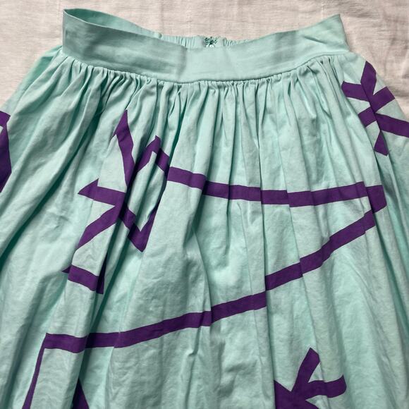 Disney Parks Her Universe The Dress Shop Mad Party Blue Teacup Skirt XS Women's - Picture 3 of 7